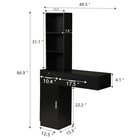 Reshable Wall Mount Beauty Salon Station Hair Salon Spa Equipment W  2 Drawers