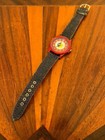 Vintage Lvc Watch Denim Band Anodized Aluminum Case 35mm New Battery