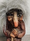 1980s Sven s Troll Figurine W tail   Glass Eye Sven Schulze Art Norway Souvenir