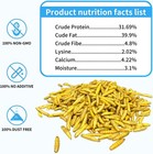 5-40lb Dried Black Soldier Fly Larvae Mealworms For Chicken Birds Treats Non-gmo