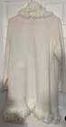 Alfani  1x  Sweater Bridal Fur Trim Tunic Wrap Cloud Wedding Formal Jacket Soft