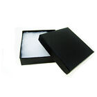 100 Black Swirl Cotton Filled Jewelry Gift Boxes 3 1 2  X 3 1 2  X 1 