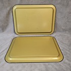 Set Of 2 Vtg Retro Kitschy Mid Century Poodle Tv Trays Signed Sybil Mcm 50s 60s