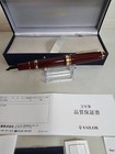 Sailor Pro Gear Realo Fountain Pen Maroon Fine Nib Piston 21k Japan