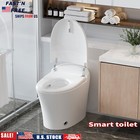 Smart One Piece Toilet Elongated Tankless Toilet W  Heated Seat Auto Flushing