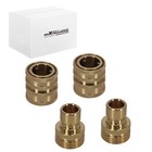 4x 3 4  Pressure Washer Adapter Coupler Kit Brass Quick Connect For Garden Hose