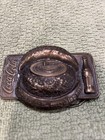 Coca Cola Collectible Drinker Bottle Opener 1970 Vintage Belt Buckle Coke