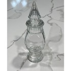 Vintage 1970 s Wheaton Glass Apothecary Drug Store Jar 9 3 4  With Lid