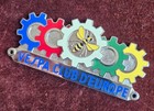 Nice Vintage Enamel Scooter Badge   Vespa Club D europe