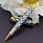 Xezo Maestro Jubilee Abalone white Mop Rollerball Pen  Fine Tip  18k Gold Plated