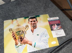 Tennis Legend Novak Djokovic Signed Wimbledon 8x10 Photo Jsa Coa