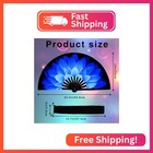 Dmjuncong Large Folding Hand Rave Fan clack Handheld With Fan Bag for Line Danci