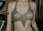 Medieval Chainmail Top Bra Aluminum Butted Ring For Women Fantasy Costume