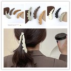 6pcs Leaves Banana Hair Clips For Women Thin Hair