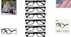 Stylish  2 00 Scratch-resistant Reading Glasses - Black Spring-hinge Set Of 6