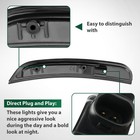 4x Smoked Front Rear Led Side Bumper Marker Lights For Dodge Charger 2015-2023