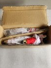 Vintage  peabody   Wright  Porcelain Cow Dolls In Lace Victorian Outfits