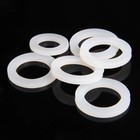 3mm Thick White Silicone Gaskets Rubber Flat Round Ring Washer Seal Gaskets