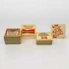 Vintage 75 Budweiser Beer Cardboard Bar Coasters Advertising New Old Stock
