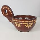 European Carved Wood Ladle Vintage Decor Primitive Rustic Skimmer