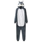 Grey Wolf Kigurumi Pajamas