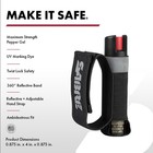 Sabre Runner Pepper Gel 0 67 Fl Oz Black Self Defense Spray Reflective Strap