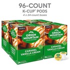 Green Mountain Caramel Vanilla Cream Coffee Keurig K-cup Pods  Light Roast - 96