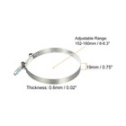 2pcs T-bolt Hose Clamps 304 Stainless Steel Hose Clamp For 6  Hose Id