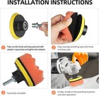 22pc 3  Car Buffing Pads Polishing Sponge Set Waxing Foam Polisher Kit For Drill