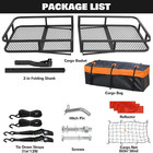 60 x24 x6  Trailer Folding Hitch Mount Cargo Carrier With Waterproof Bag 500lbs