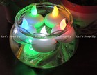 12 Led Color Changing Floating Flickering Tea Candle Waterproof Wedding Floral