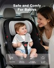 Infant Car Seat Head Support Pillow For Baby  2-layers Adjustable Side Impact Pr