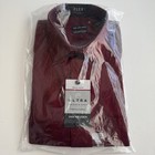 Van Heusen Flex Collar Maroon Stretch Regular Fit Dress Shirt L 16-16 5 32 33