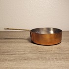 Vintage Copper Pan W  Brass Handles 4 5  Great Condition