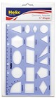 Maped  Usa - Geometry Shapes Drawing Template - 17 Shapes - Educational Tool -