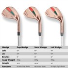 Finchley Forged Golf Wedge Set - 52 56 60 Degree Wedges  Men women  3-pack