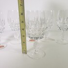6 Poschinger Vintage Crystal Glasses Set  6 25 Inches Tall