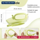Funupup Baby Shower Cap Toddlers Kids Soft Tpe Silicone Green Hair Wash Bath