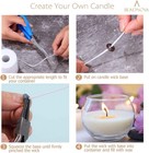 200ft Braided Wicks Candles Spool Cotton 300pcs Wick Clips For Diy Candle Making