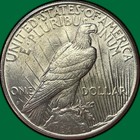 1925-s Peace Dollar Brilliant Uncirculated Bu Coin  44061