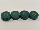 Lot Of 19 Green Horseshoe Card Room  Triangle Club Mold Fabulous Las Vegas Chips