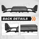 Gloss Black Led Rear Diffuser For 2023-2026 Bmw 3 Series 330i M340i G20 M Sport