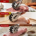 Meat Tenderizer Tool Stainless Steel Rolling For Steak   