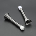 Door Stoppers  12 Pack Spring Door Stops With Rubber Bumper  Satin Nickel Door S