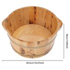 Classic Cypress Wood Foot Basin Tub Bucket For Foot Bath  Massage  Spa  Sauna