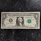 Fw Duplicate Serial Number Star Note B 08735998     One Dollar  1 Bill Error 2013