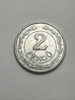 1943 Hungary 2 Pengo  Magyar Hungarian Aluminium Coin
