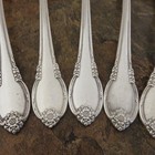 Is Remembrance Set Of 7 Soup Spoons 1847 Rogers Vtg Silverplate Flatware Lot P