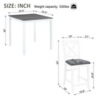 Dining Table Set For 4  Modern 5 Piece Dining Room Table Set With Square Tabl   