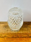 Vintage Indiana Glass Clear Diamond Point Fairy Lamp 5 5    H 